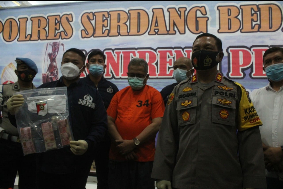 Terjaring OTT, Kadis Sosial If di Tahan Polres Serdang Bedagai