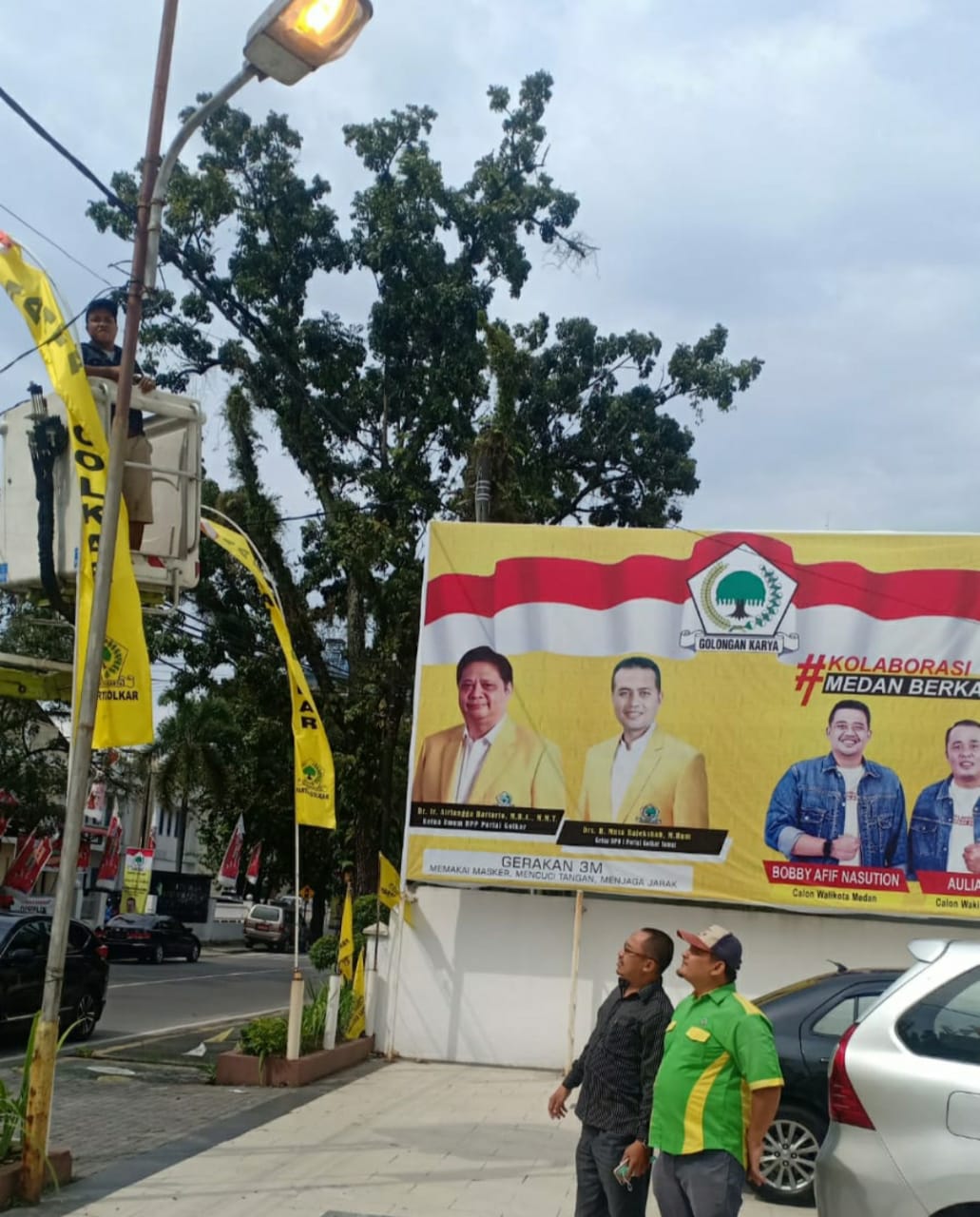 Perbaiki Lampu Jalan, Gunarto Azis : Pemko Medan Menambah Rasa Aman Masyarakat