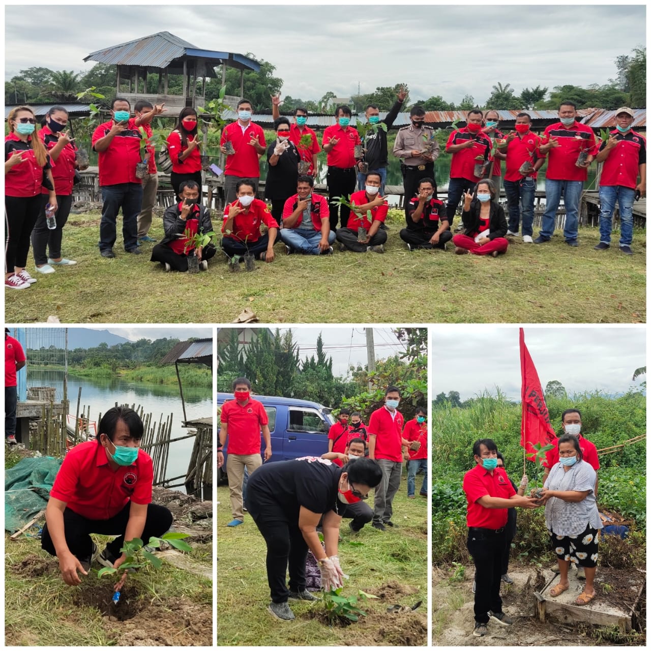 Peduli Lingkungan, DPC PDI Perjuangan Toba Lakukan Gerakan Penanaman Pohon