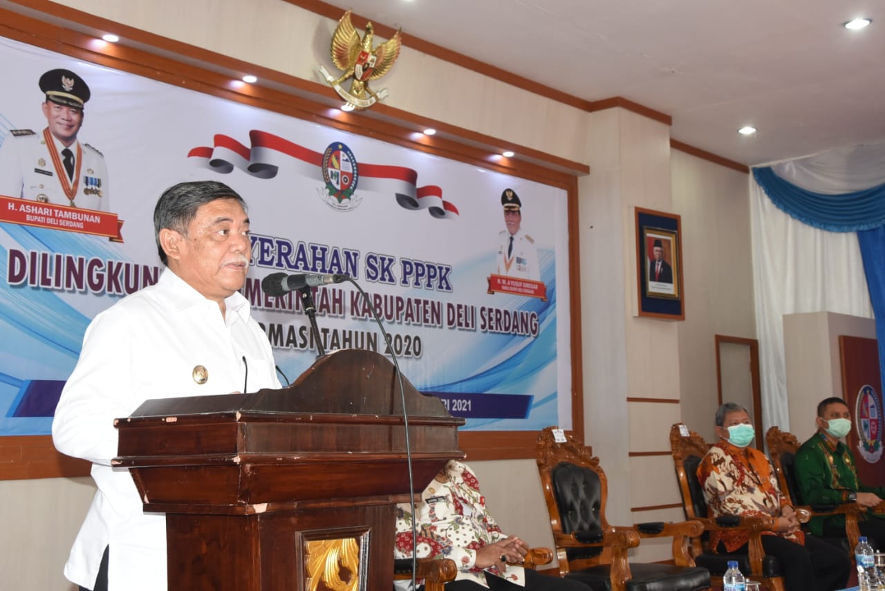 Wabup Deli Serdang Harapkan PPPK Bekerja Maksimal Mengedepankan Pengabdian, Dedikasi,  Loyalitas  dan  Tanggung Jawab