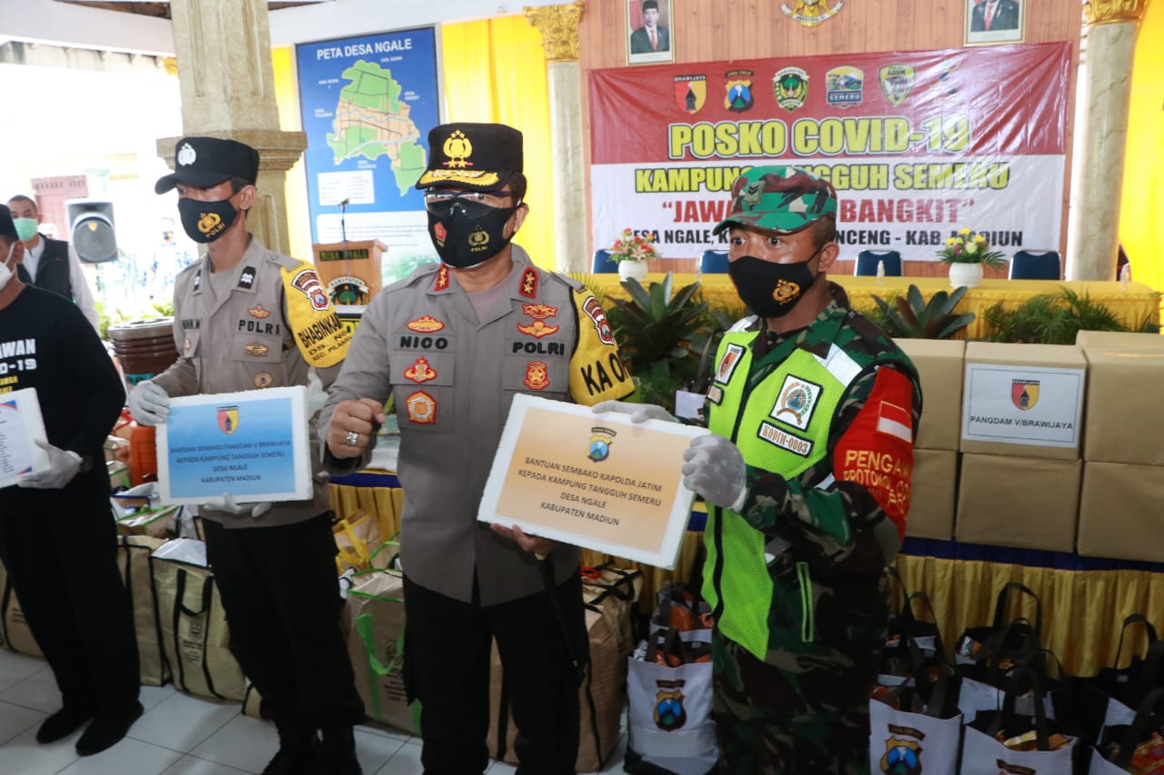 Jelang PPKM Berskala Mikro, Forkopimda Jatim Tinjau KTS di Desa Ngale