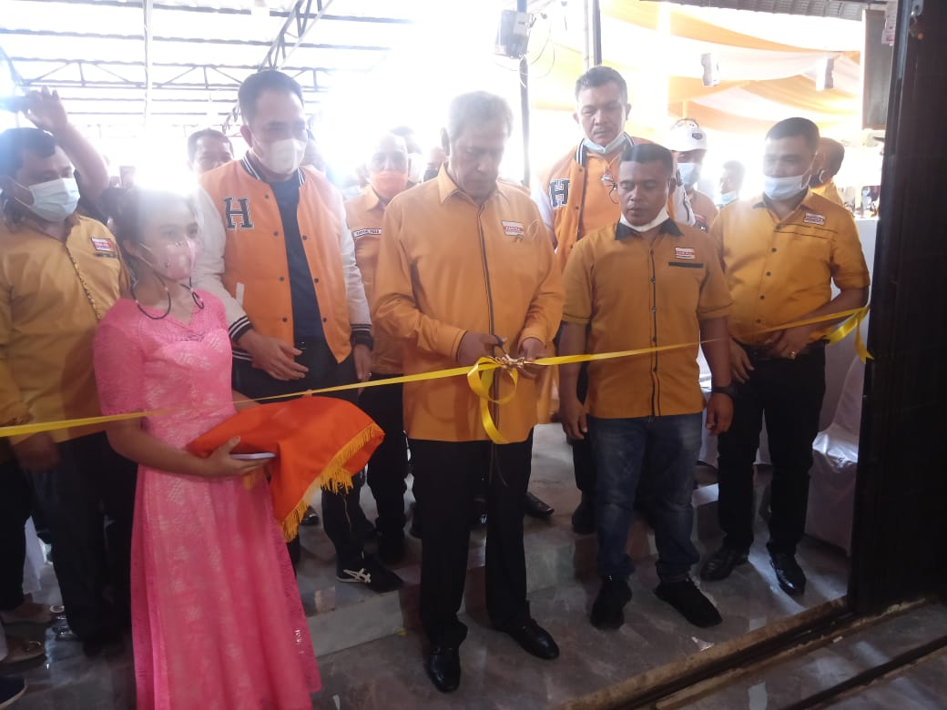 Resmikan Kantor PAC  Hanura dan Bagi Sembako, Kodratshah : Kader Hanura Jangan Bohongi Rakyat