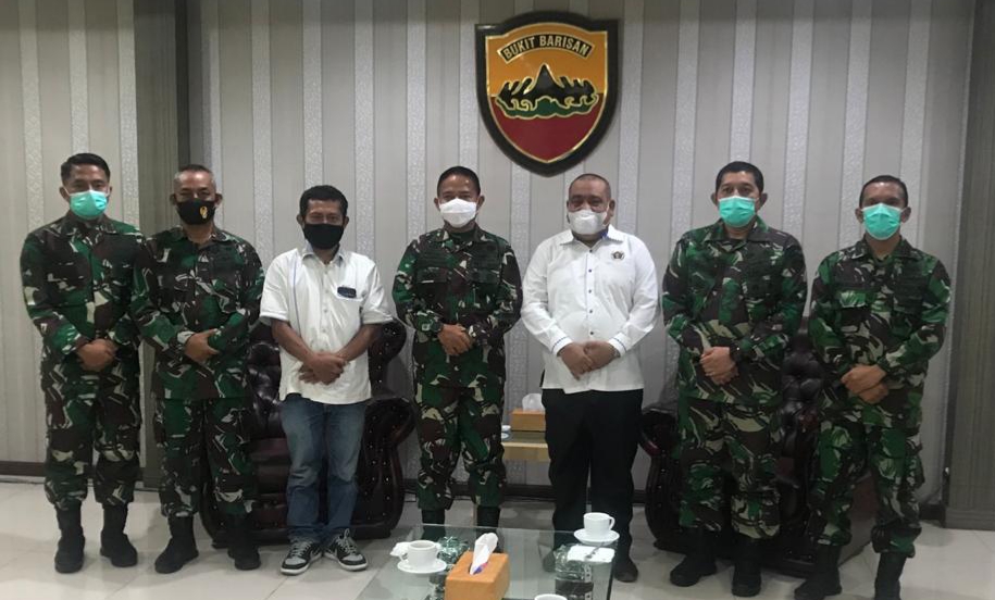 PWI Sumut Bertemu Pangdam I BB, Peranan Pers Penting Kalau Dijalankan Secara Profesional 