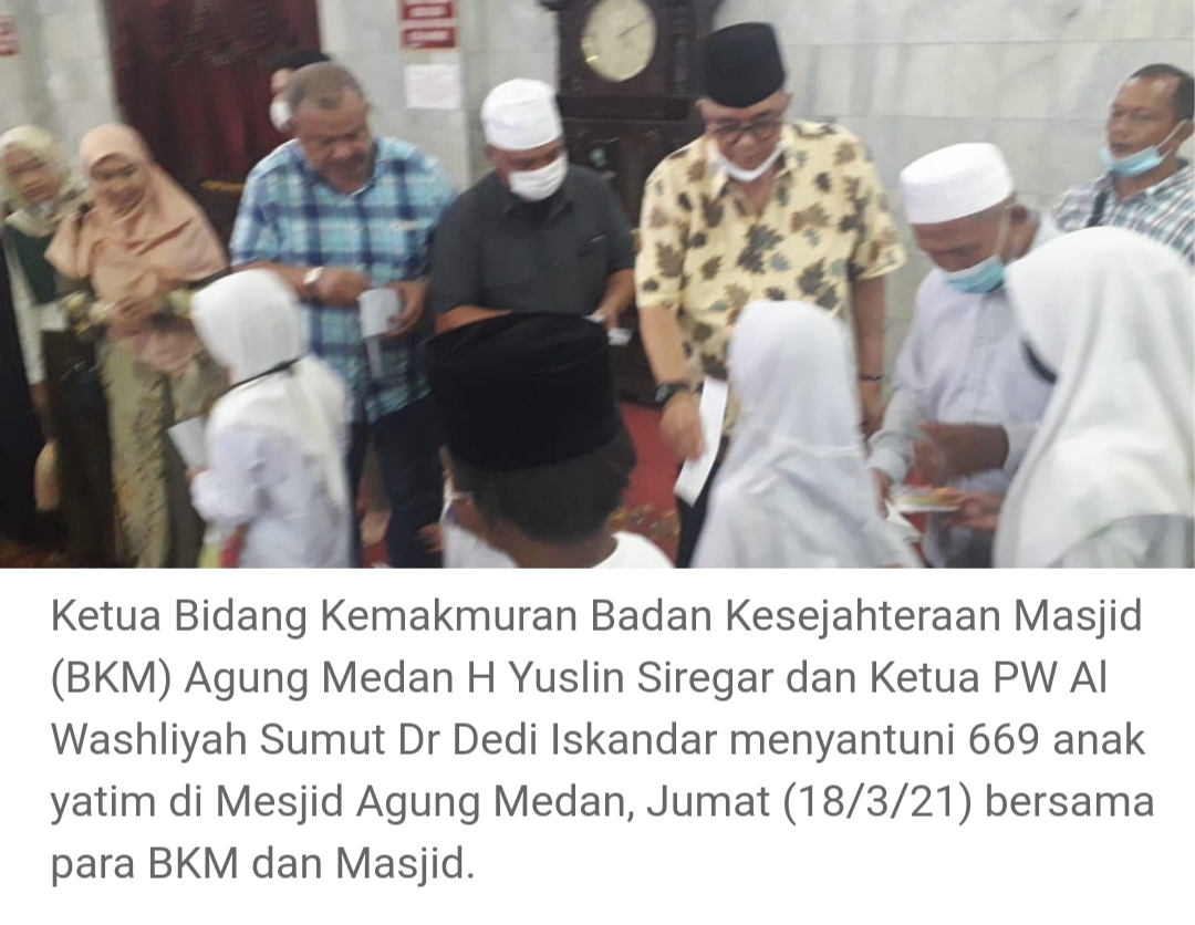 Milad ke 63 Tahun,  H Yuslin Siregar Berbagi Santuni Anak Yatim