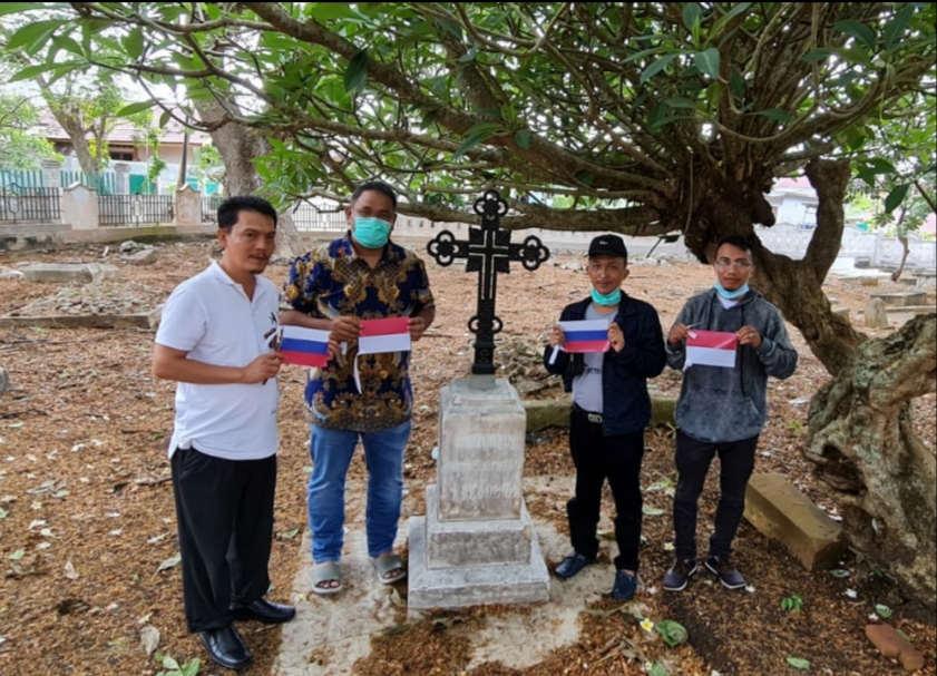 Ketua Umum JMSI Kunjungi Makam Perwira Rusia di Sabang