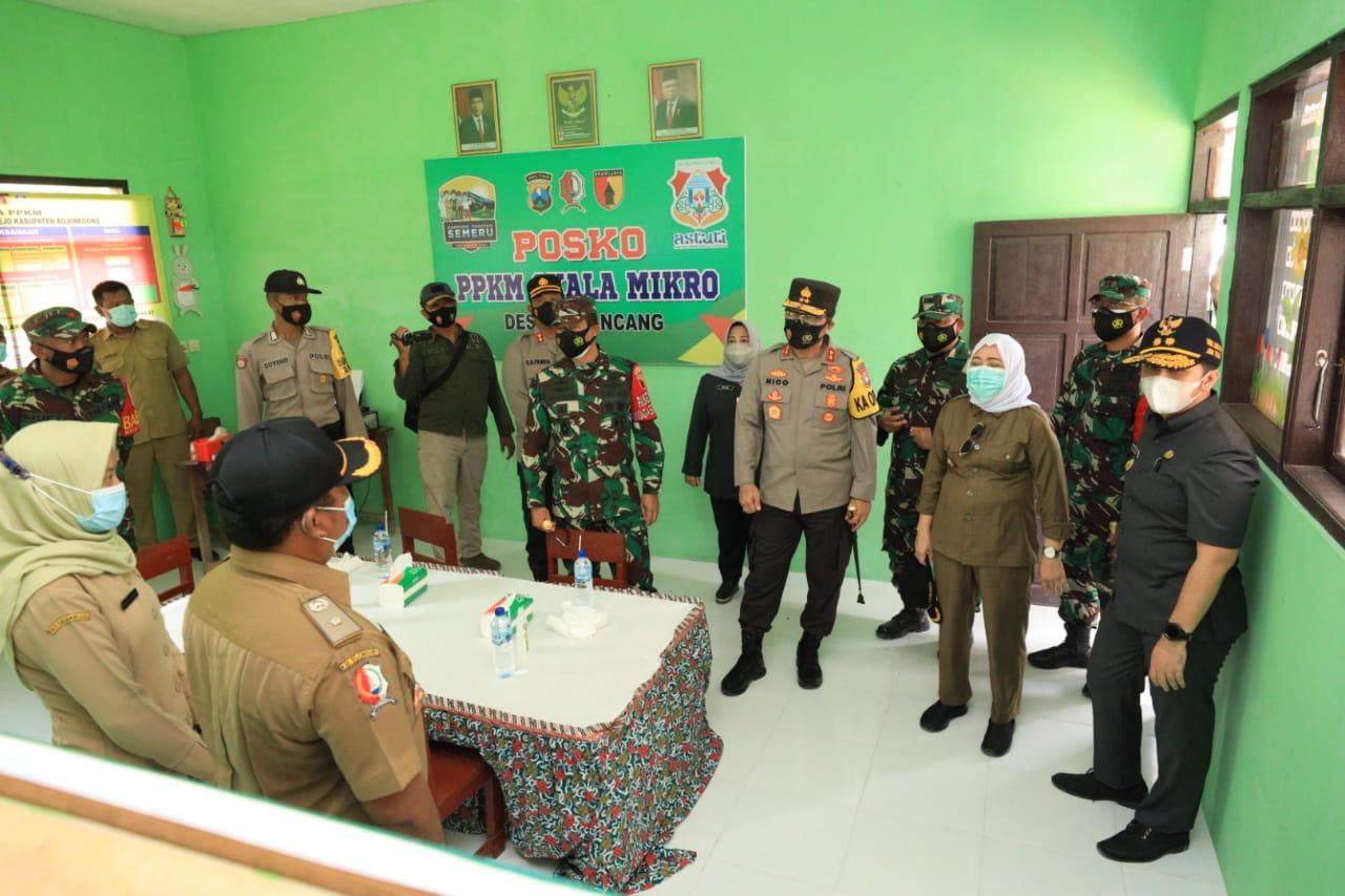 Forkopimda Jatim, Tinjau Pelaksanaan TMMD sekaligus cek PPKM Mikro 