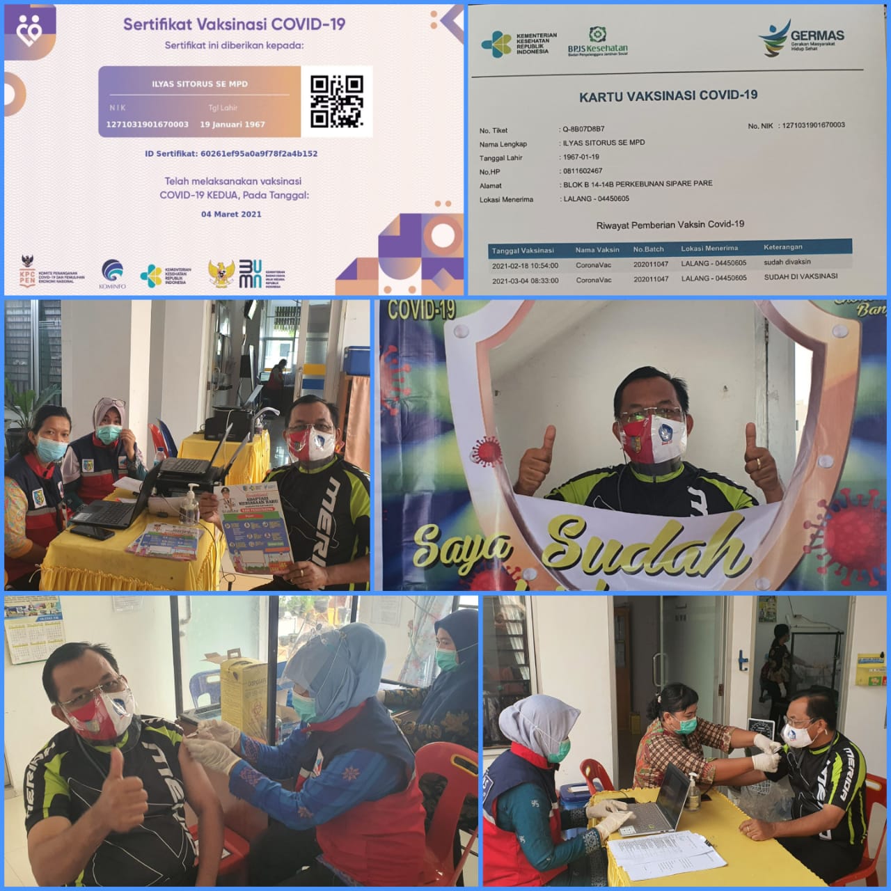 Ketua PGRI Batu Bara, Ilyas : Keluarga Besar Pendidikan Batu Bara siap menerima Vakcine