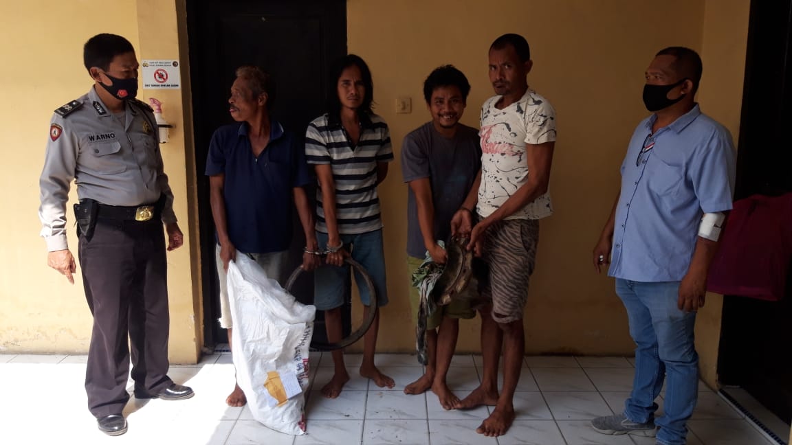 4 Komplotan Pelaku Curat di Ringkus Polsek Perbaungan