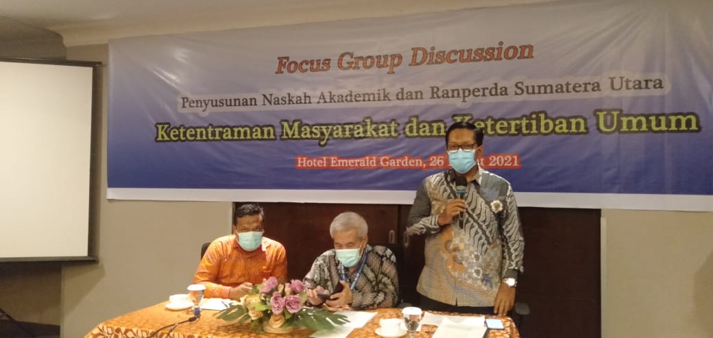 FGD Ranperda Ketenteraman Masyarakat dan Ketertiban Umum UMSU dan DPRD Sumut