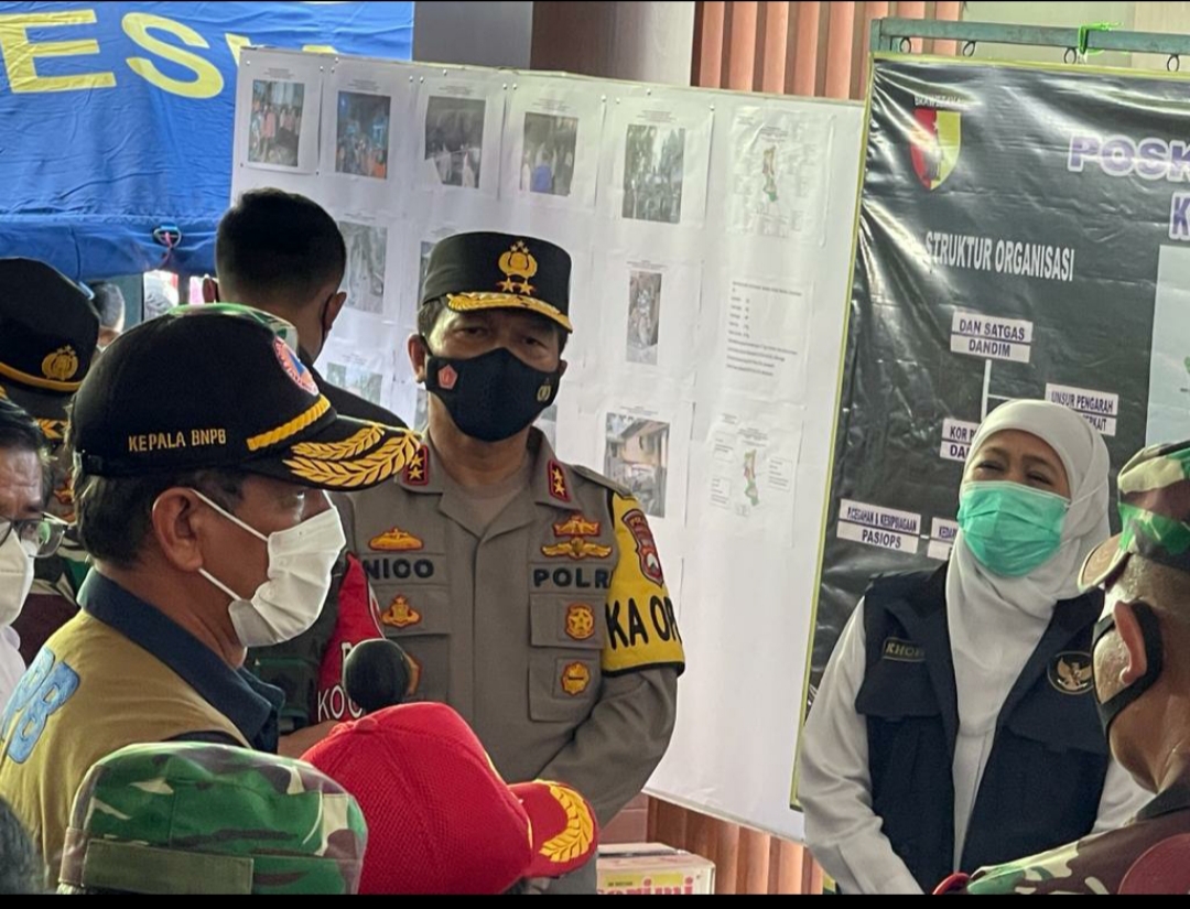 Forkopimda Jatim Tinjau Korban Gempa Bumi di Malang dan Lumajang