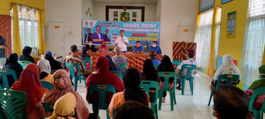 Karang Taruna Sumut Safari Ramadhan 1442H, Dedi Dermawan : Semoga bermanfaat bagi masyarakat