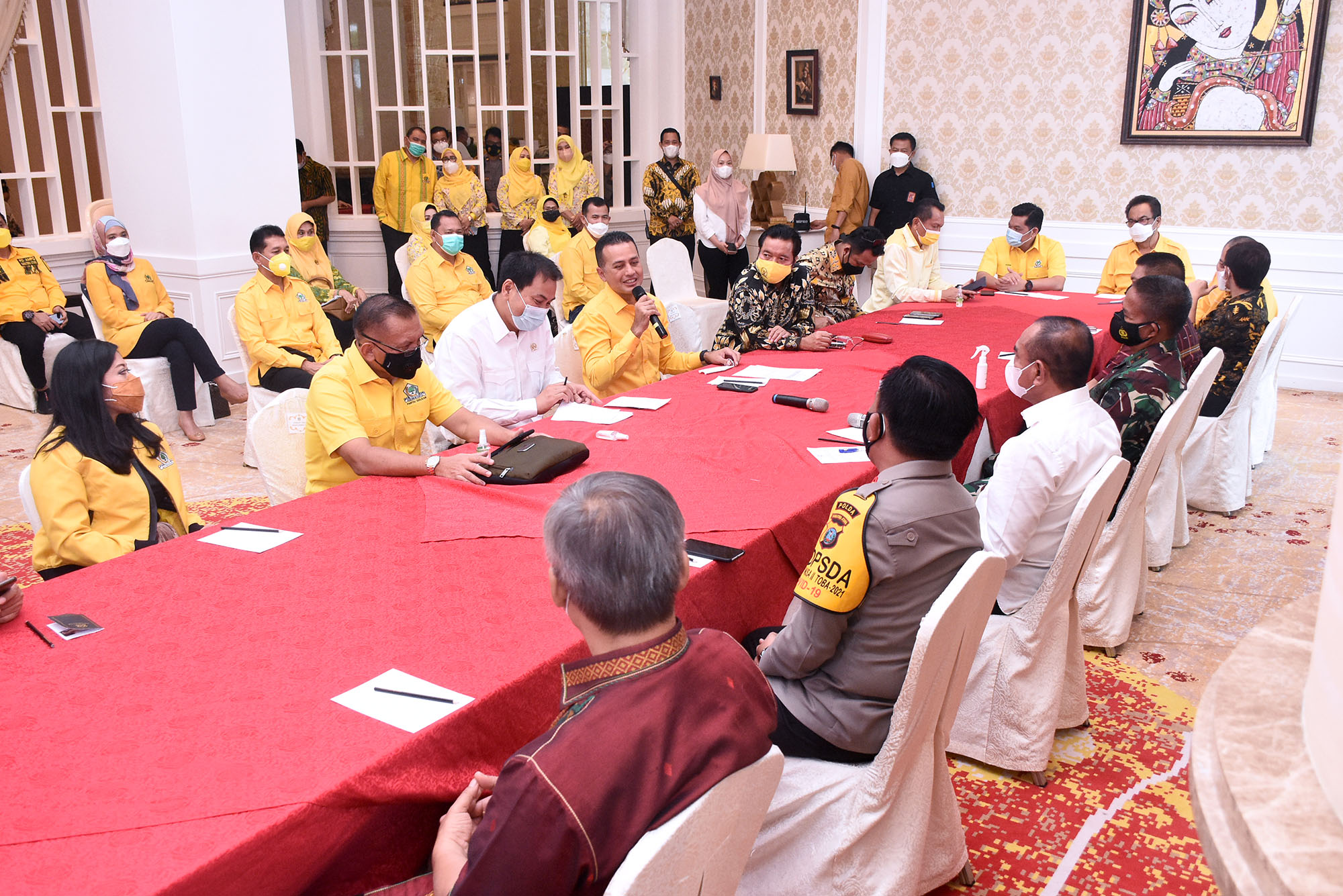 Silaturahmi Anggota DPR RI dan Pengurus Golkar Sumut, Aziz Syamsuddin : Berjuang Untuk Sumut