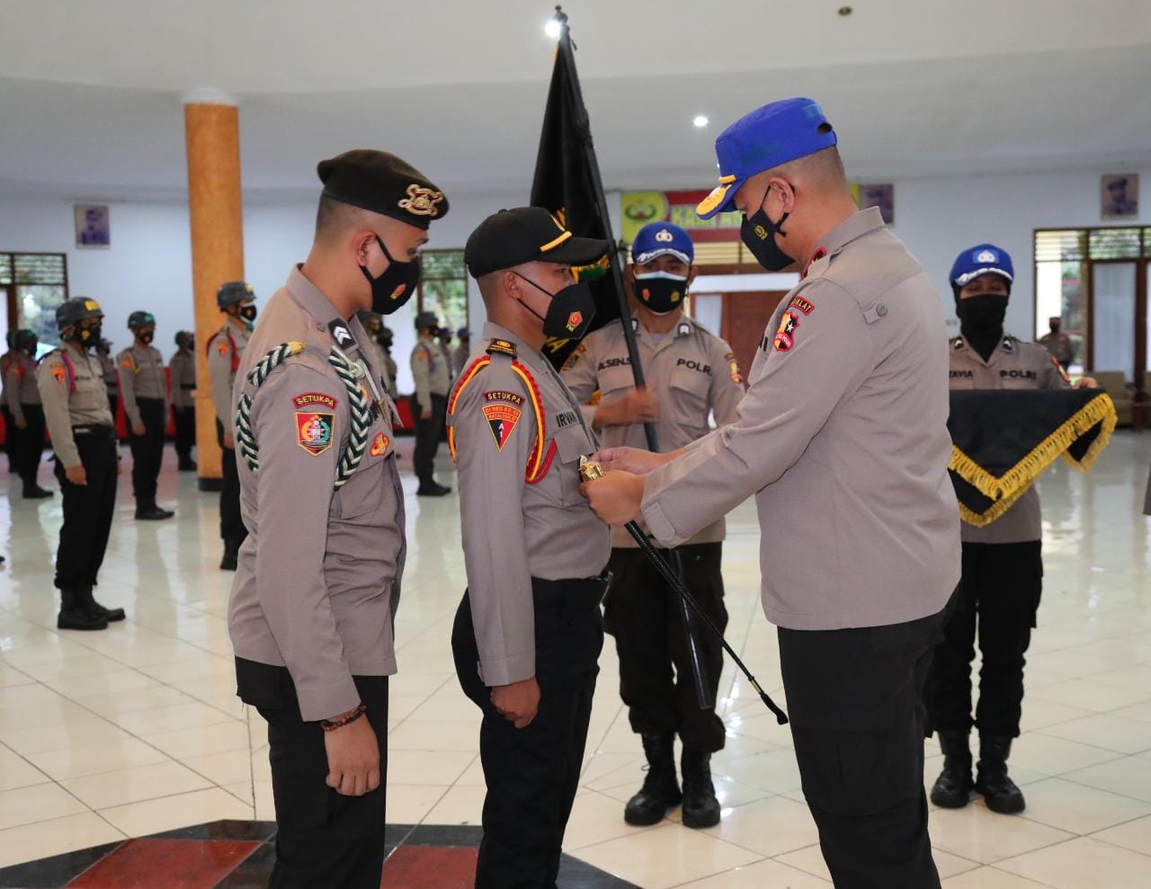 Sah! Kasetukpa Brigjen Pol Mardiaz  Lantik Perangkat Korps Resimen Siswa SIP 50 WSA