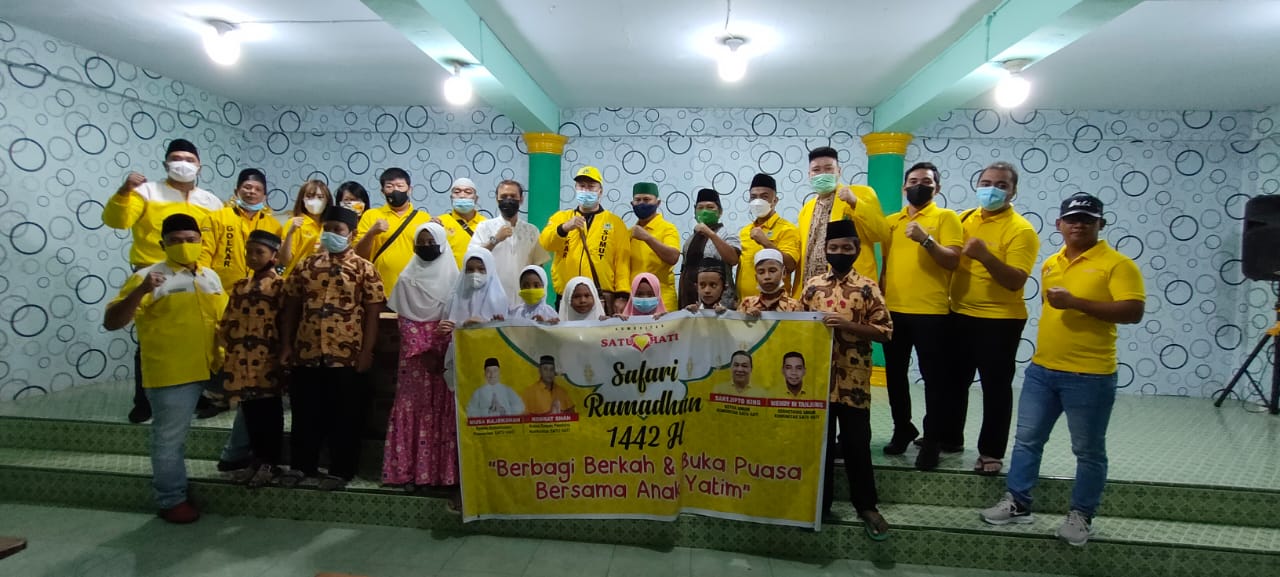 Safari Ramadhan Komunitas SATU HATI Buka Puasa bersama Anak-anak Panti Al Wasliyah