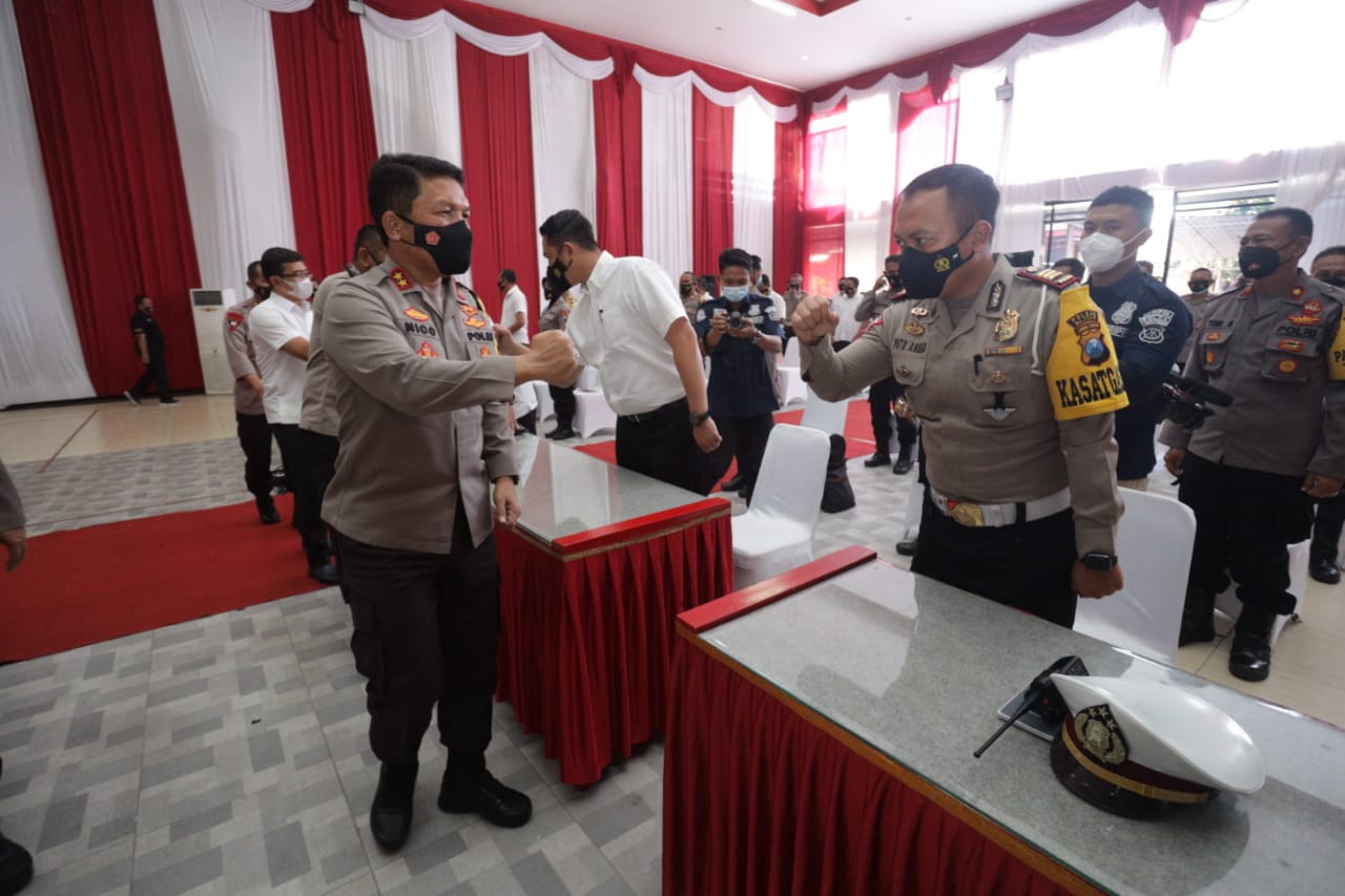 Kapolda Jatim Beri Pemaparan dan Pengecekan kinerja di Polres Blitar