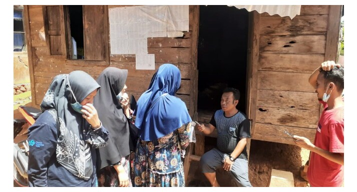 Ketua PPK Kec Muarasipongi Bagikan Formulir Model C