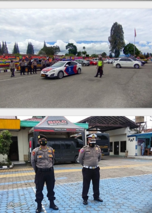Polres Tanah Karo Patroli  Perketat Pengamanan  Pelantikan Bupati