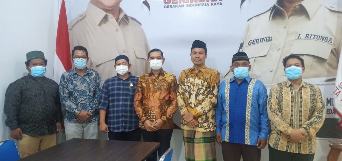 IKA PMII Medan Silaturrahmi Dengan Ketua DPC Gerindra Medan, Ini Kata Safrizal Batubara
