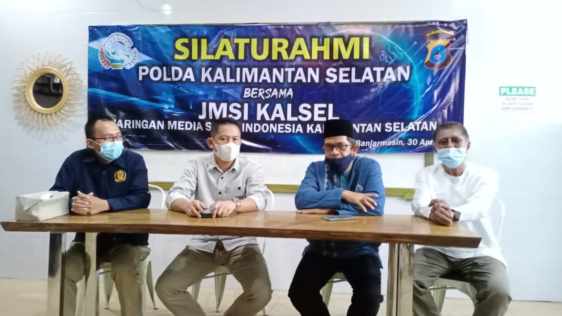 Jalin Kerjasama, Dit Intelkam Polda Kalsel Gelar Silaturahmi Bersama Anggota JMSI Kalsel