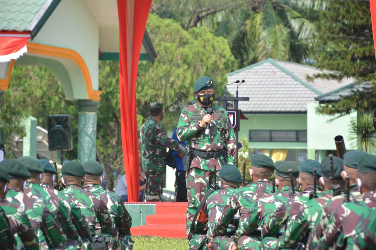 Pangdam I/BB Apresiasi Satgas Pamtas RI-PNG Yonif Raider 100/PS