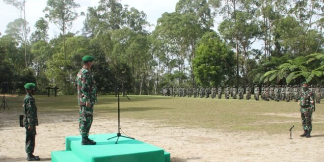 Danrindam I/BB Pimpin Upacara Pendidikan Kejuruan Tamtama Infanteri Abit Dikmata TNI AD Gel II TA 2020