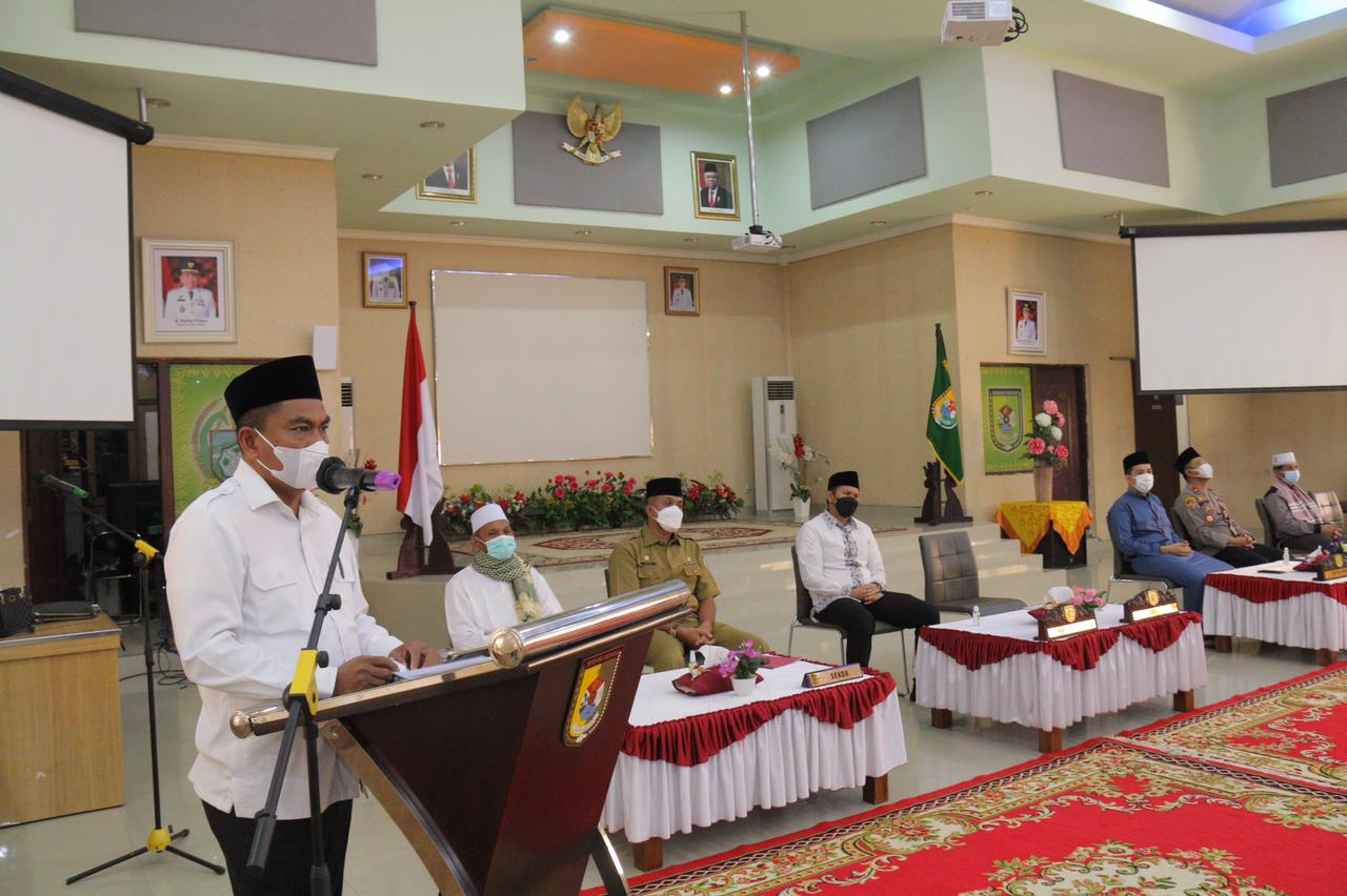 Bupati Darma Wijaya Minta Ulama Sosialisasilan Bahaya Virus Covid