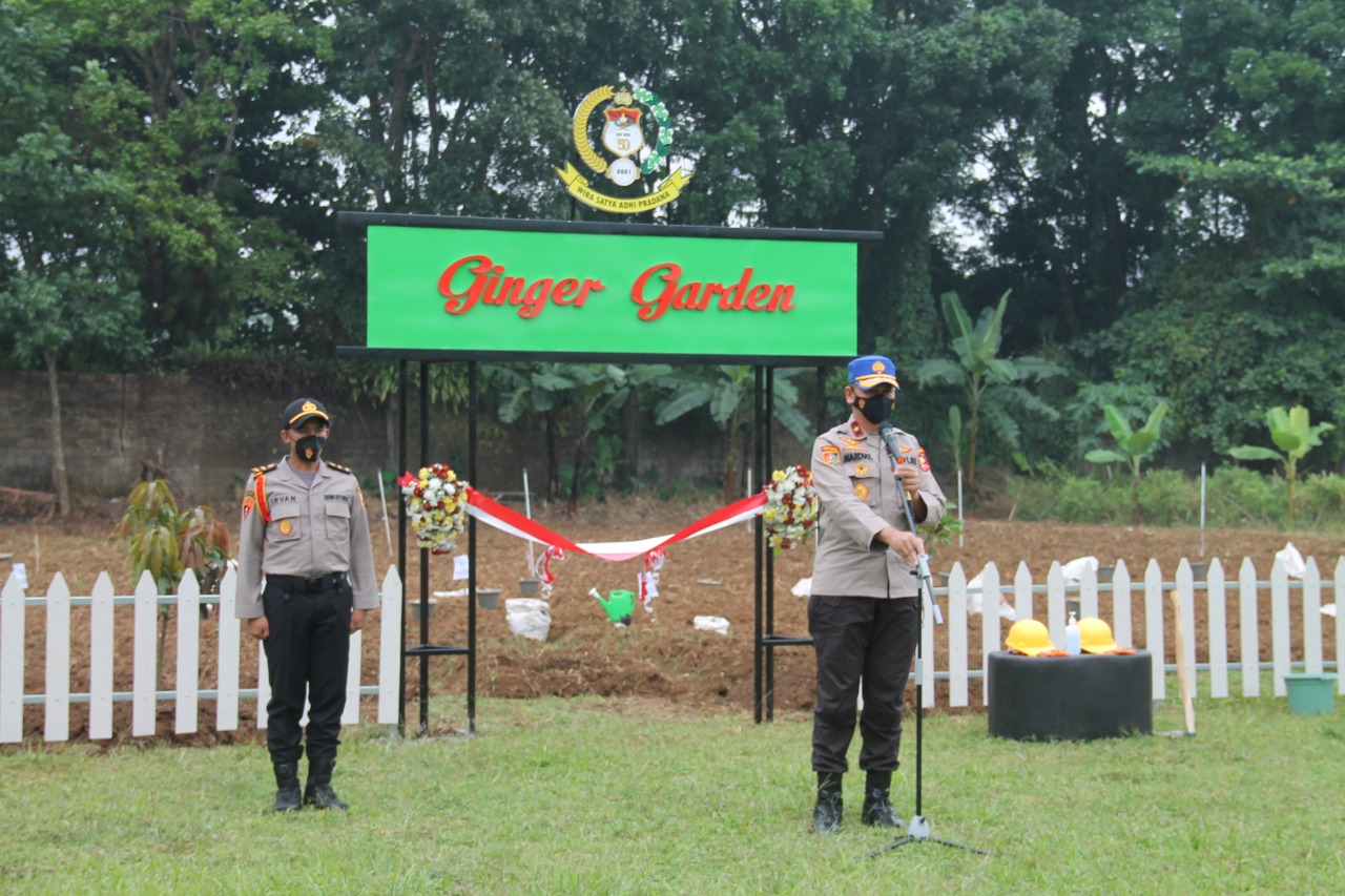 Kasetukpa Lemdiklat Polri Resmikan Ginger Garden WSA 50
