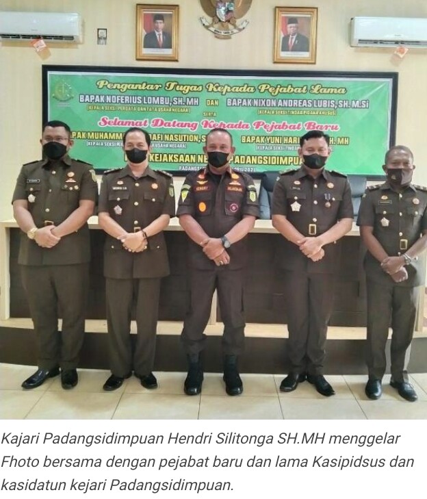 Ini Dia Serah Terima Jabatan Jajaran Kejari Padangsidempuan