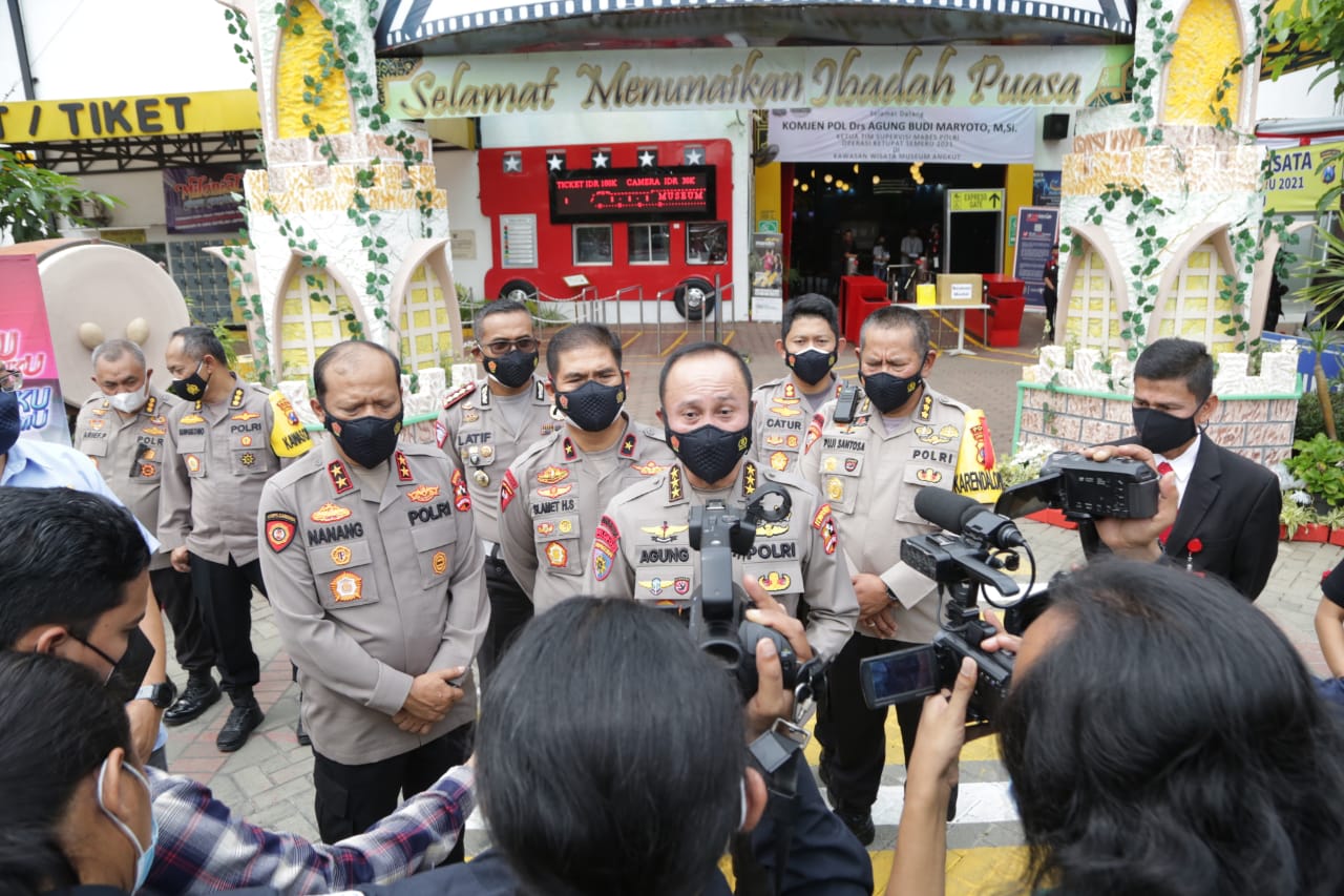 Tim Supervisi Mabes Polri, Lakukan Pengecekan Penerapan Prokes Di Tempat Wisata Jawa Timur