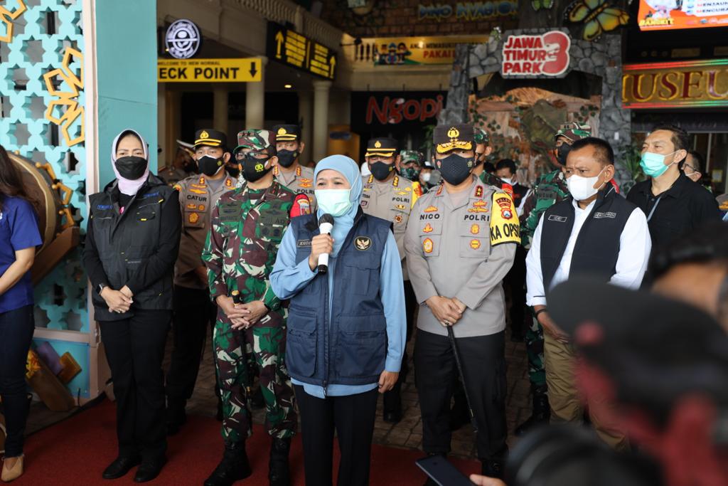 Forkopimda Jatim Pastikan Penerapan Prokes Di Tempat Wisata