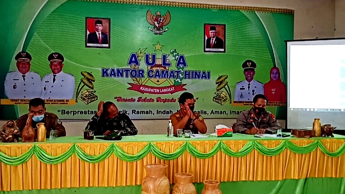 Forkopimcam Hinai Rakor  Antisipasi Penyebaran Covid -19 Usai Idul Fitri