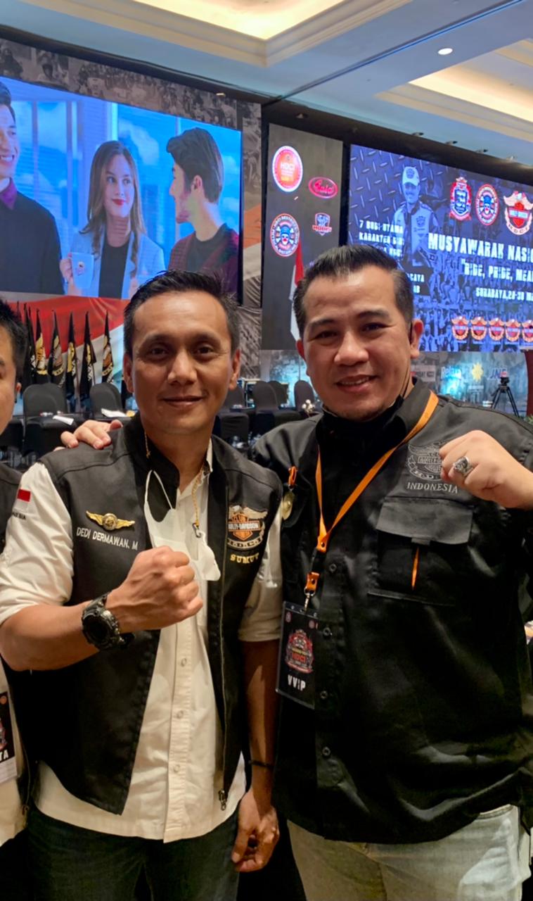 Silaturrahmi dengan Ketua Karang Taruna Lampung di Munas HDCI Surabaya, Ini Kata Dedi Dermawan