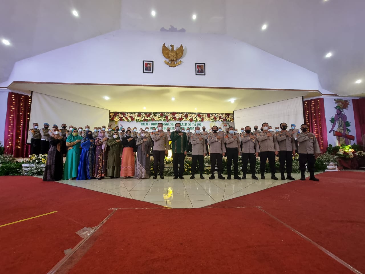 Kabaintelkam Polri Bersama Kasetukpa Lemdiklat Polri  Halal Bihalal Siswa SIP di Setukpa Polri