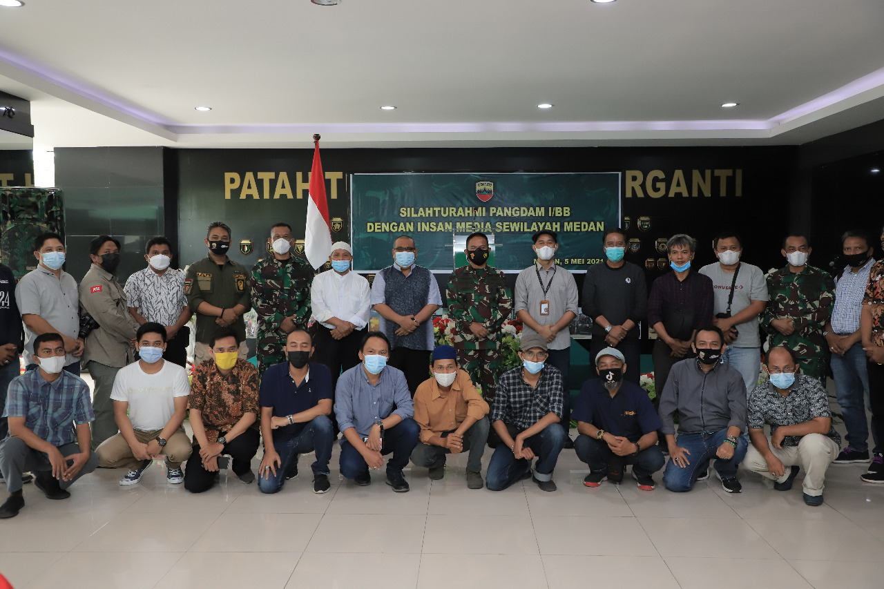 Silahturahmi Dengan Media, Pangdam I/BB Ingatkan Masyarakat Tidak Mudik Lebaran