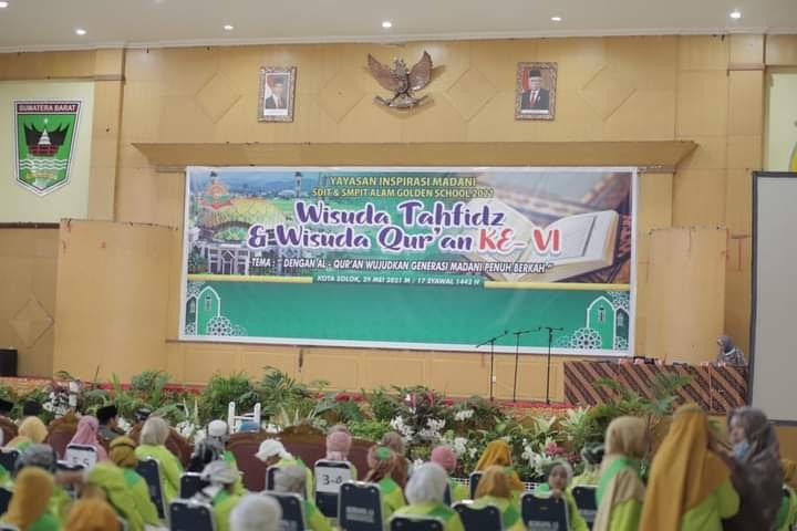 Wawako Solok Buka Wisuda Tahfidz dan Qur’an SDIT Alam Golden School