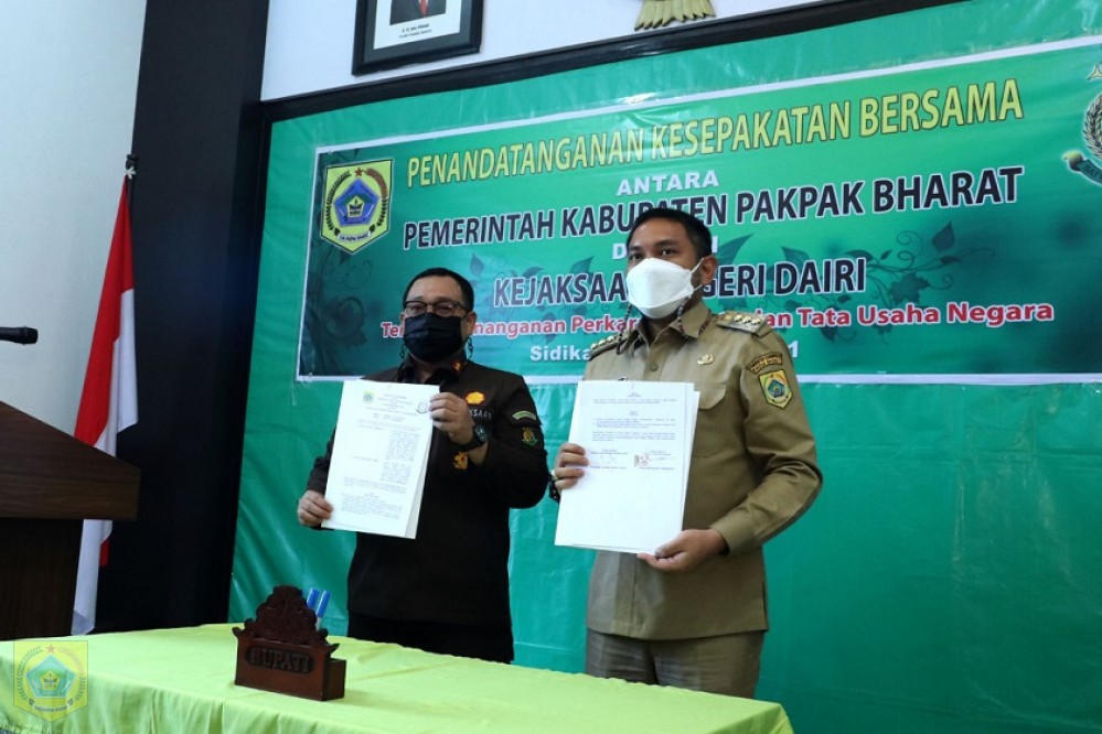 Pemkab Pakpak Bharat dan Kejari Dairi Jalin Kerja Sama