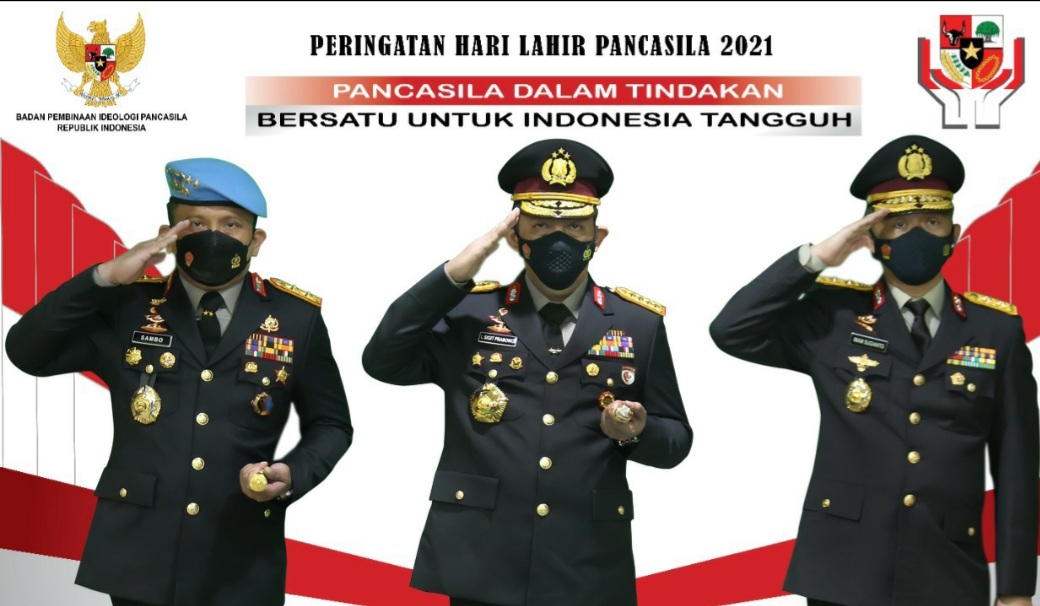 Refleksi Hari Lahir Pancasila, Kapolri: Bersatu dan Gotong Royong Melawan Covid-19
