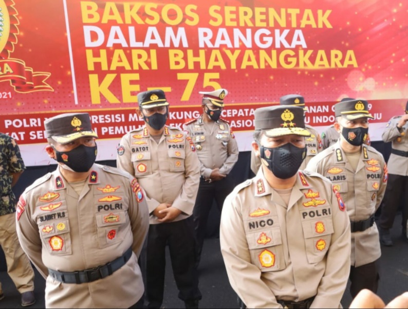 HUT Bhayangkara ke 75, Polda Jatim Bantu Masyarakat Bangkalan