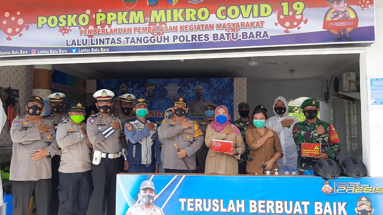 Kapolres Asistensi ke Posko PPKM Mikro di Batubara
