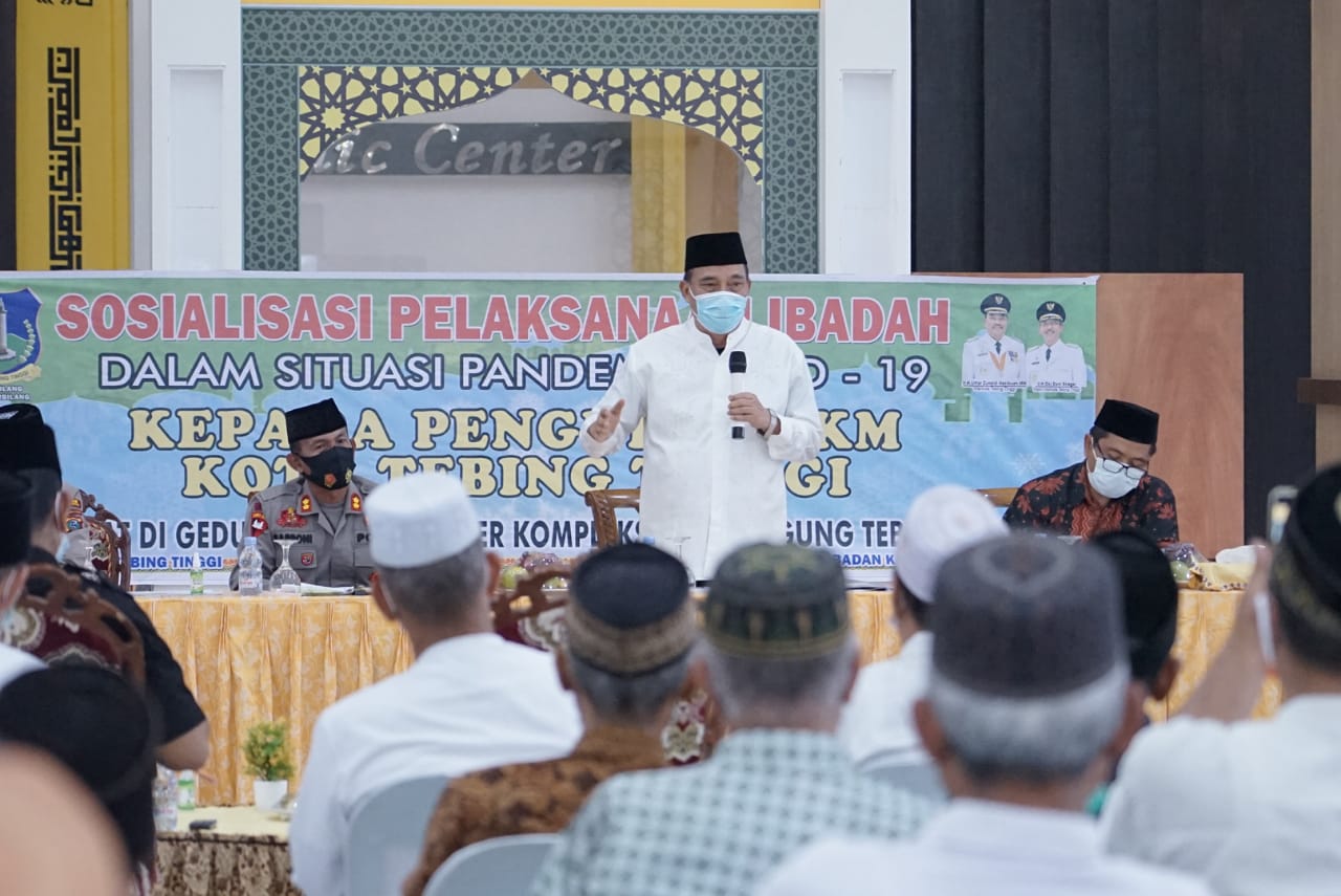 Pemko T.Tinggi Sosialisasikan Ibadah Ditengah Pandemi Covid-19