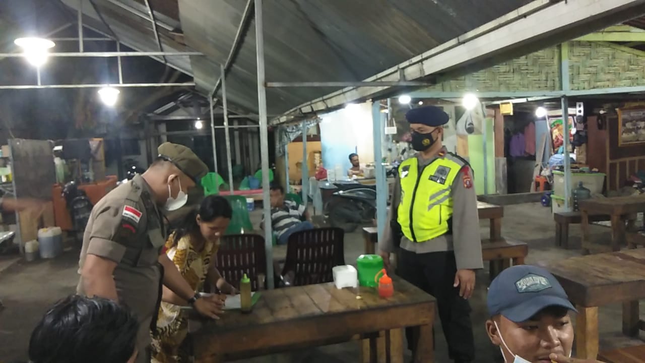 Wadansat Brimob Poldasu Pimpin Operasi Yustisi siang hingga malam hari