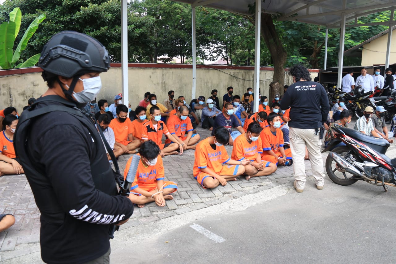 Polda Jatim Ringkus 67 Premanisme Yang Meresahkan Warga