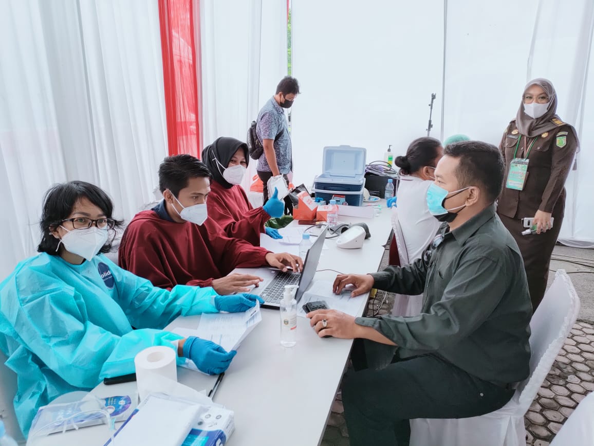 Peringatan HBA ke 61,  Kejati Sumut gelar vaksinasi