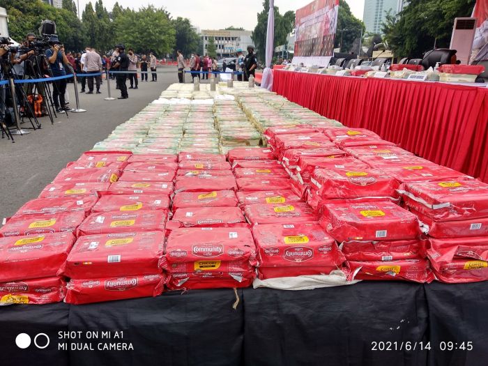 Wow, 1,129 Ton Narkoba Jenis Sabu Diungkap Mabes Polri
