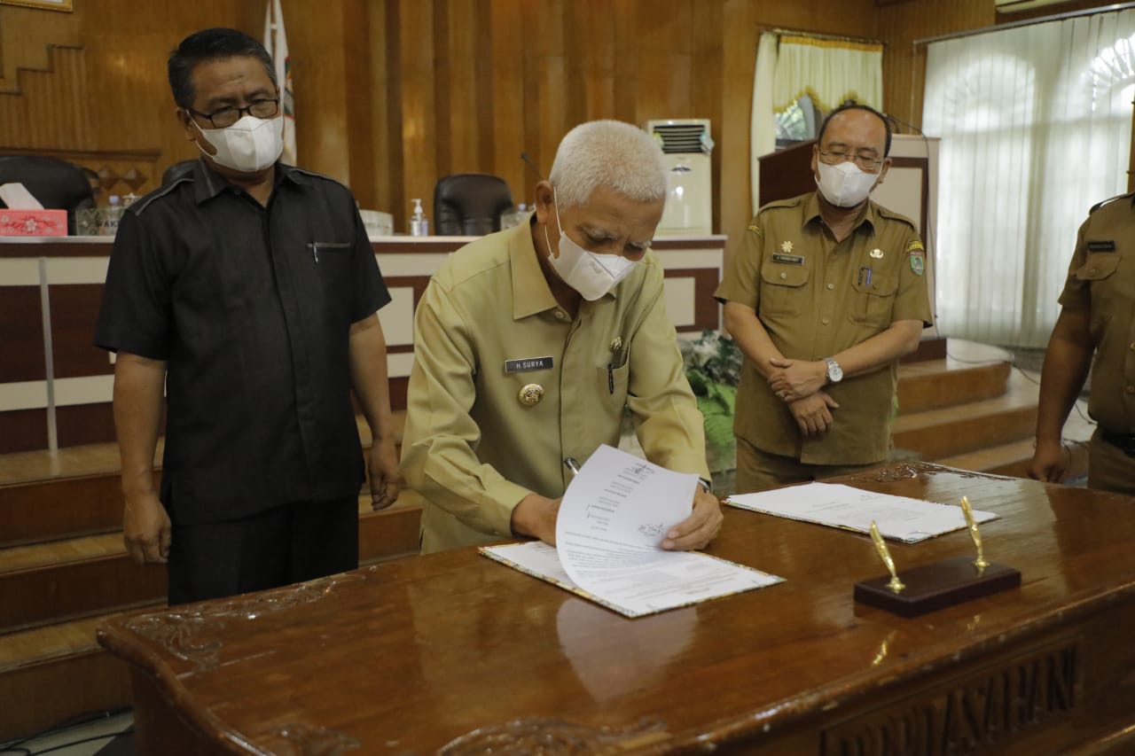 Tujuh Fraksi DPRD Kabupaten Asahan Setujui Pertanggungjawaban APBD Kabupaten Asahan TA 2020 