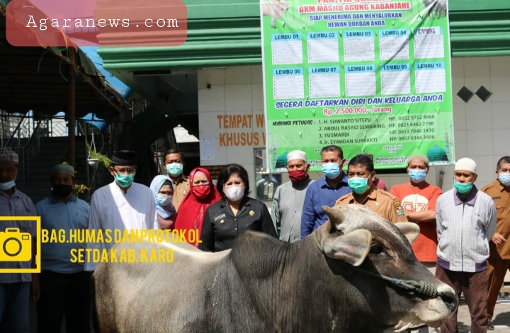 Menyambut Idul Adha 1442 H, Bupati Karo Serahkan 1 Sapi