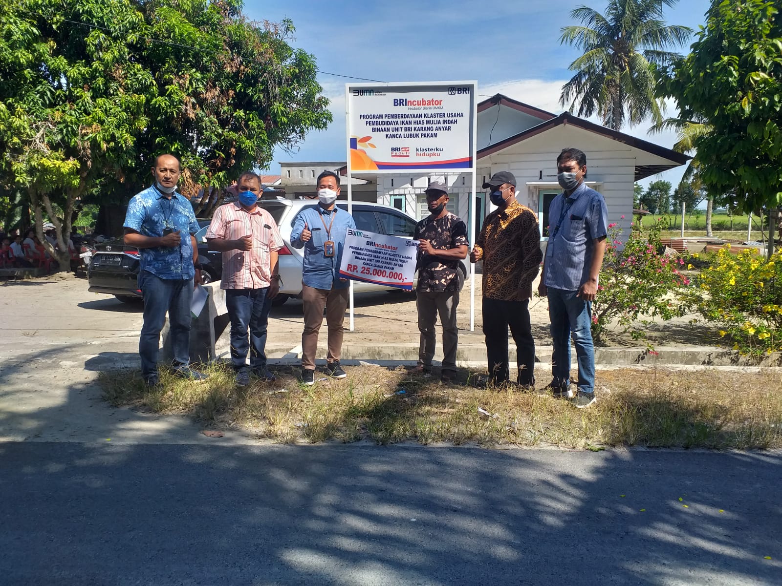 Kelompok Budi Daya zikan Hias Denai Lama Dapat bantuan CSR dari Bank BRI Lubuk pakam