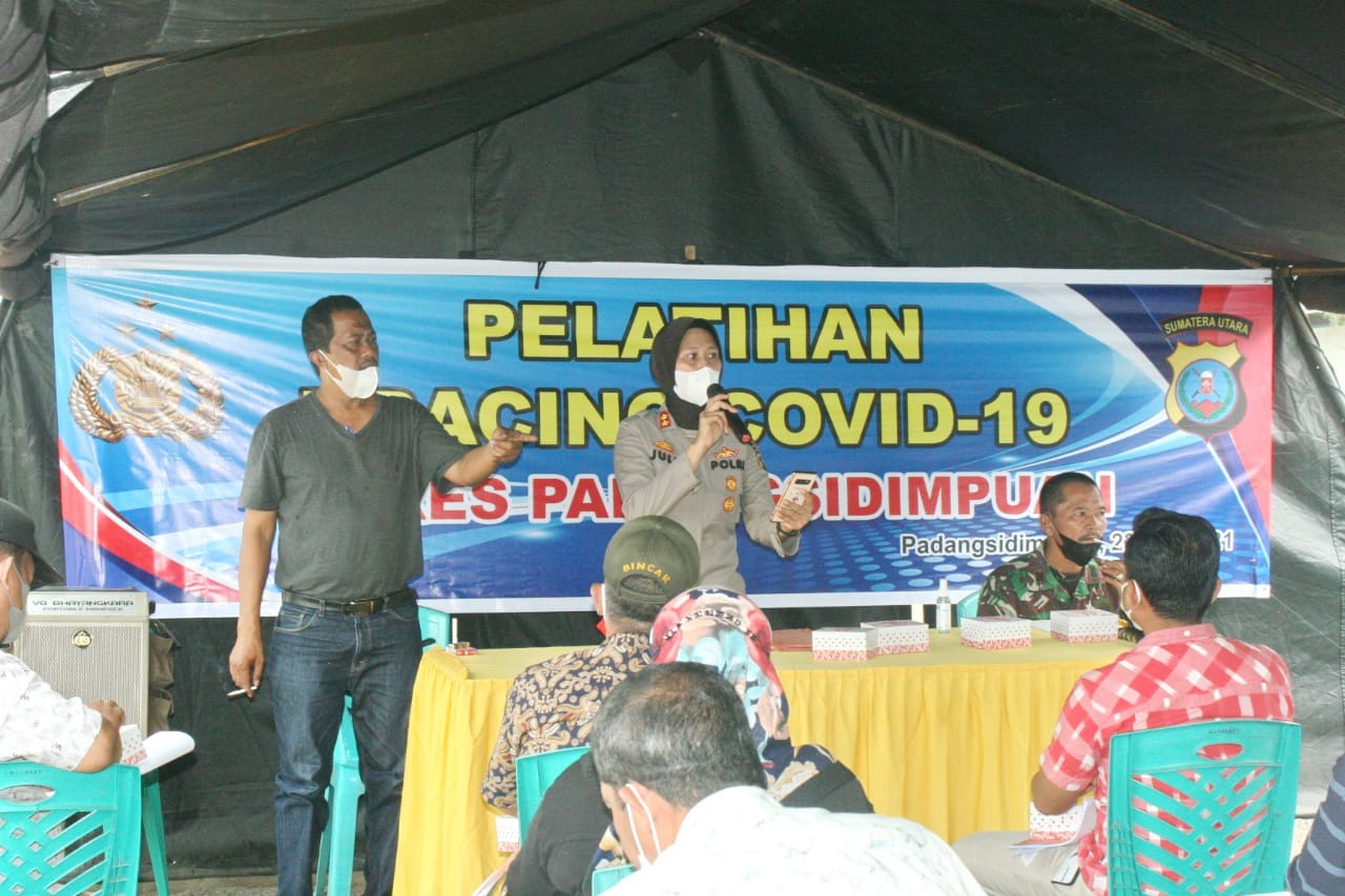 Kapolres AKBP Juliani Prihartini, S.IK.MH Sosialisasikan Pelatihan Tracing