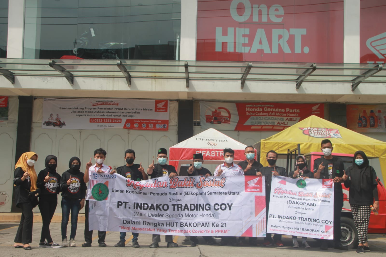 PT Indako Trading Coy Kembali Salurkan Bantuan Melalui Bakopam Sumut