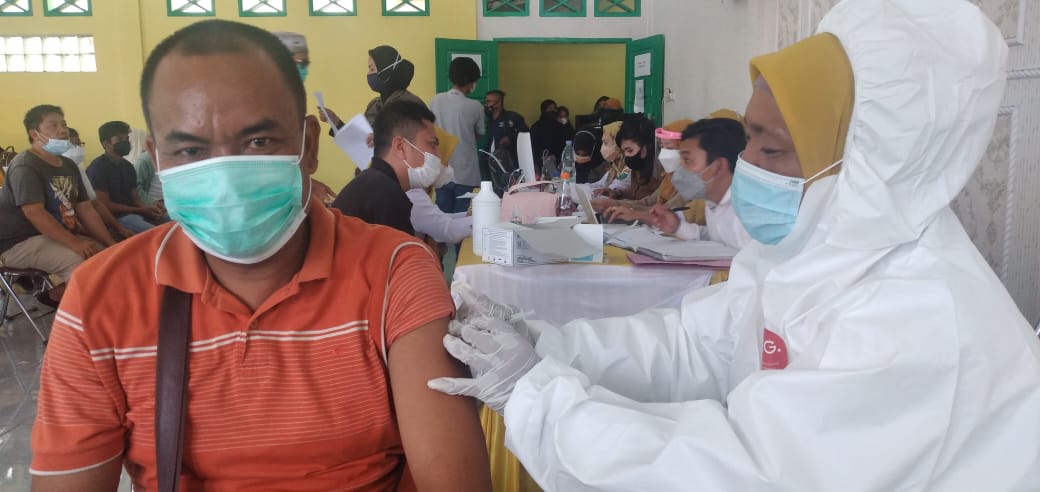 Juru Warta Mendapatkan Vaksin,  Ucapkan Terima Kasih Bu Kapolres